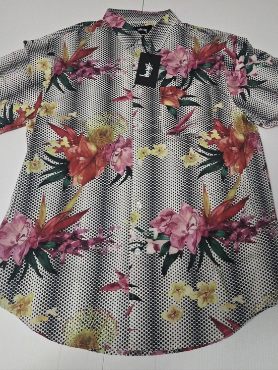 Stussy Other - Stussy Rare New With Tags 2016 Drop, Out Of Stock,  Psychedelic Floral Dot Shirt